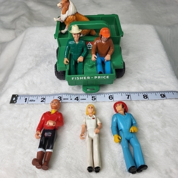 Fisher Price Adventure People Toys. 1976. Nurse, Park Ranger, Dog... - Picture 8 of 9